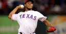 Neftali Feliz throws a pitch.