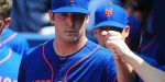 Matt Harvey celebrates a strong performance agains the Braves on Tuesday. (Scott Cunningham/Getty Images)