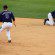 Troy Tulowitzki is down on all fours after stopping a ground ball.