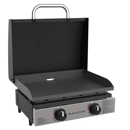 Blackstone 1666 22” Tabletop Griddle with Stainless Steel Faceplate,...