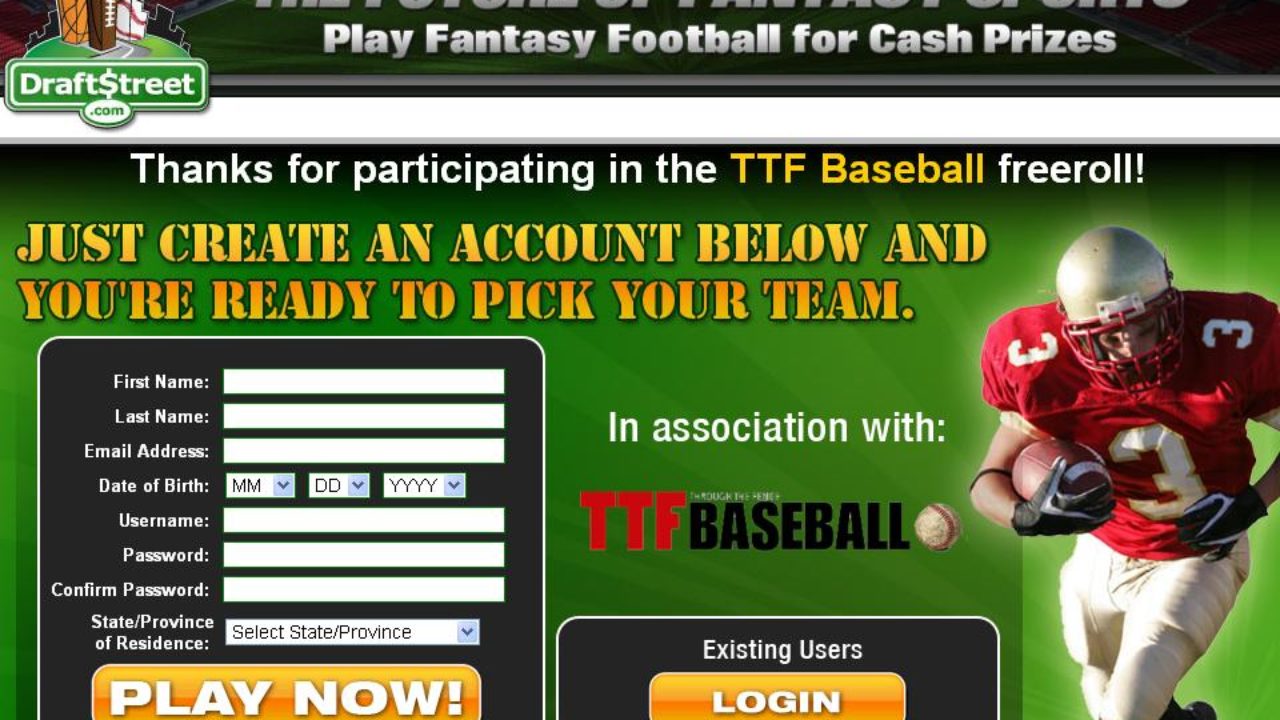 Free $250 fantasy football contest with top six paying - Thanksgiving  weekend only!
