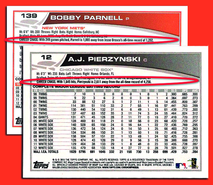 Image of two 2013 Topps baseball cards