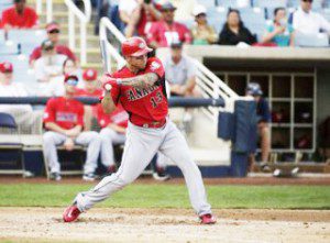 Brett Lawrie at-bat for Canada in a WBC warm-up game