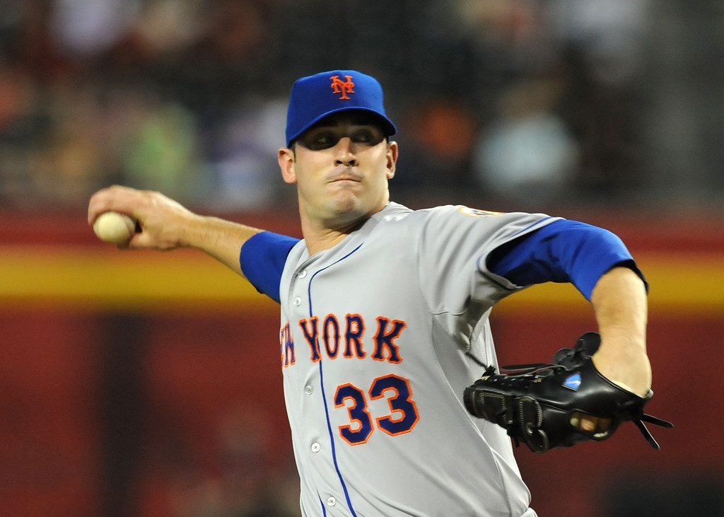 Matt Harvey throws a pitch for the New York Mets.