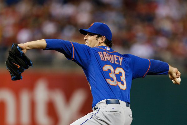 Matt Harvey throws a pitch for the New York Mets.