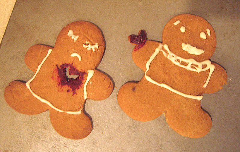 Breaking Balls gingerbread couple