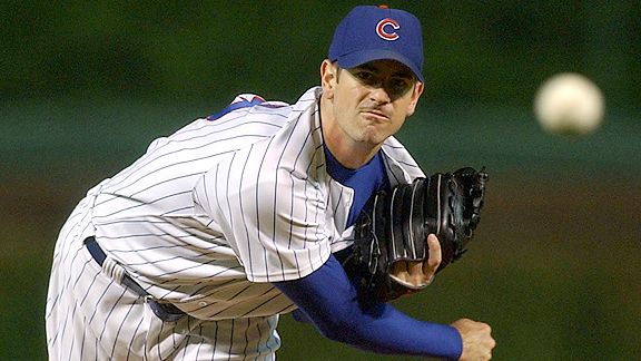 Mark Prior throws a pitch.