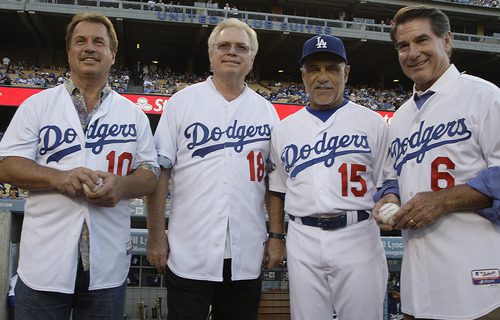 Former L.A. Dodgers infielders Ron Cey, Bill Russell, Davey Lopes, Steve Garvey