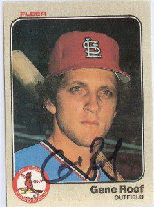Gene Roof of the St. Louis Cardinals