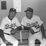 Alston and his familiar third-base coach (Source: LA Times)