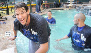 Maybe Clayton Kershaw’s pool party invite to Willie Bloomquist got lost in the mail?