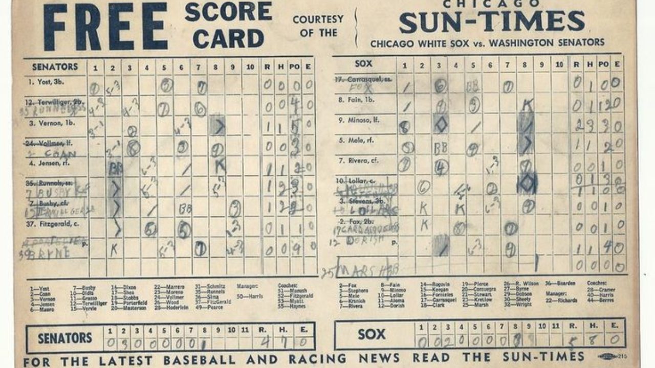 A battered, old scorebook tells a Yankees-Red Sox classic